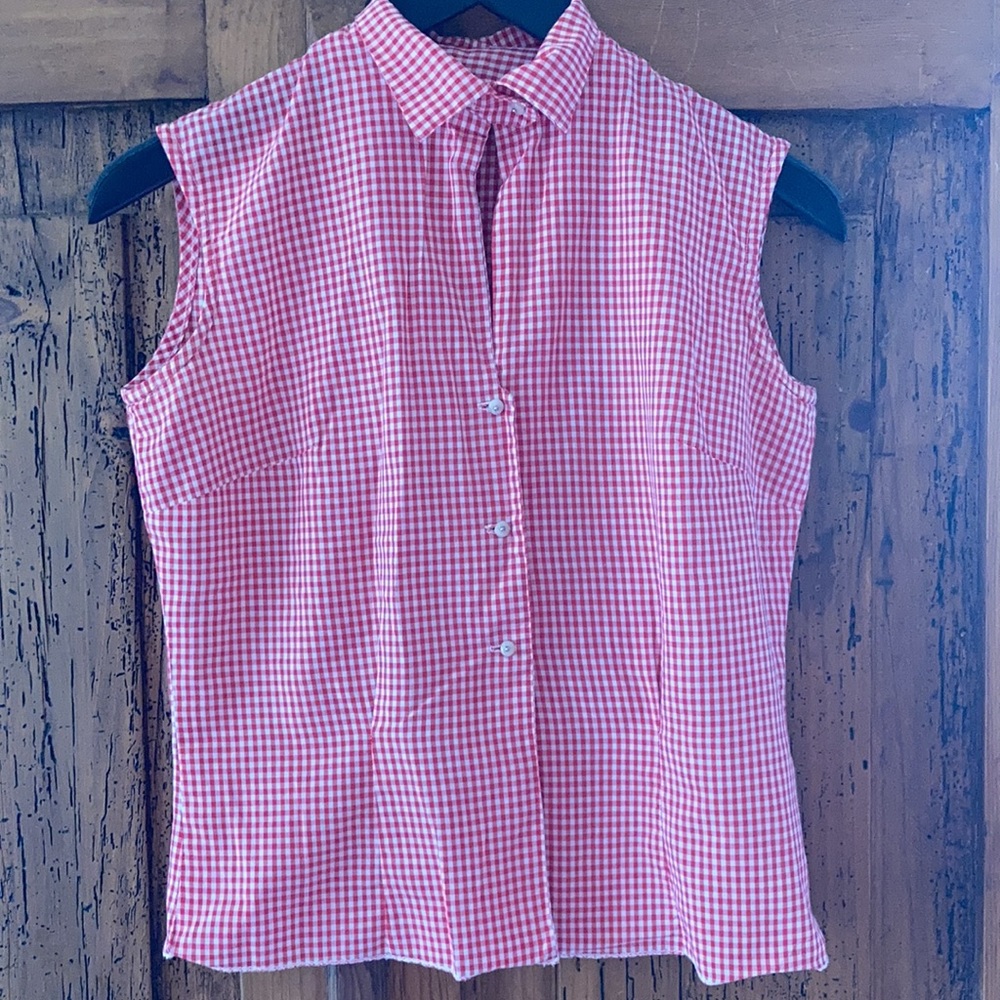 EUC Vintage hand made gingham tank. - Picture 5 of 8